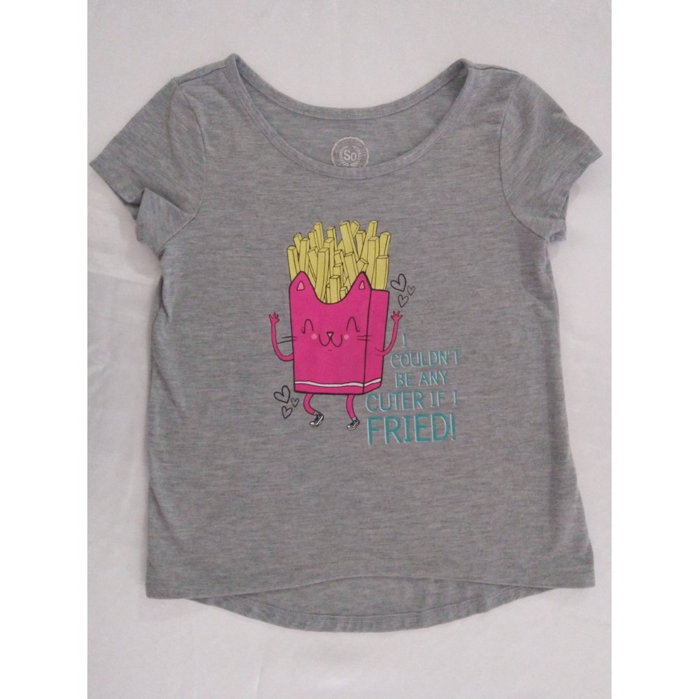 Girls SO Shirt Size 6 and Wonder Nation Shorts, Size S (6-6X)